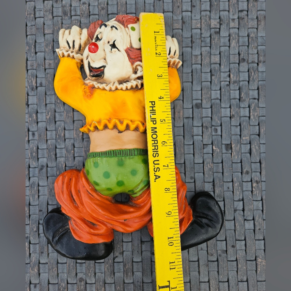 Vintage Homco Clown Plastic Wall Plaques Collectible Wall Decor Scary Creepy - Picture 14 of 15